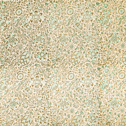 Handmade Bird Foliage Bandana – 22×22″ Organic Cotton Hand Block Printed