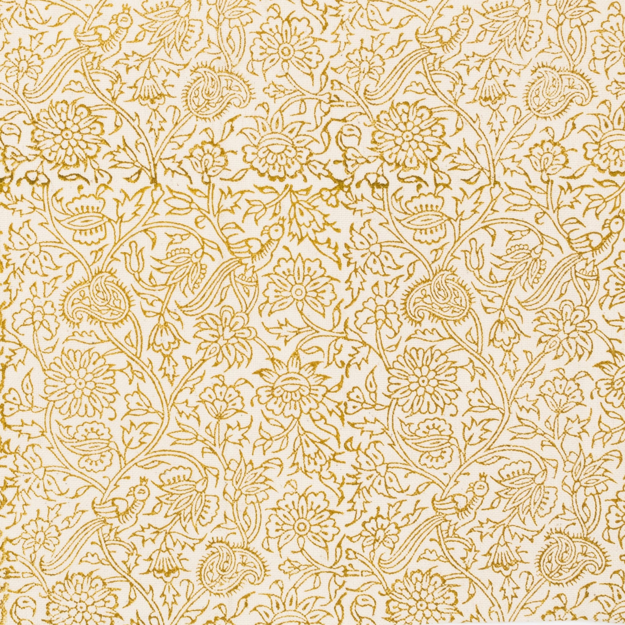 Handmade Bird Foliage Table Runner – 35×225 cm Organic Cotton (Multiple Colours)