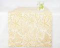Handmade Bird Foliage Table Runner – 35×225 cm Organic Cotton (Block Printed)