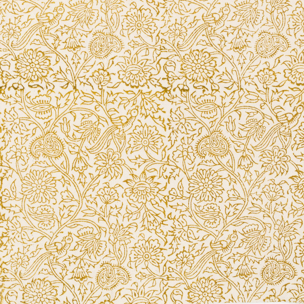 BIRD FOLIAGE TABLECLOTH, Rectangle Hand Block Printed Table Cloth 177×228cm/70×90", Machine Washable Dining Table Cover, Organic Cotton